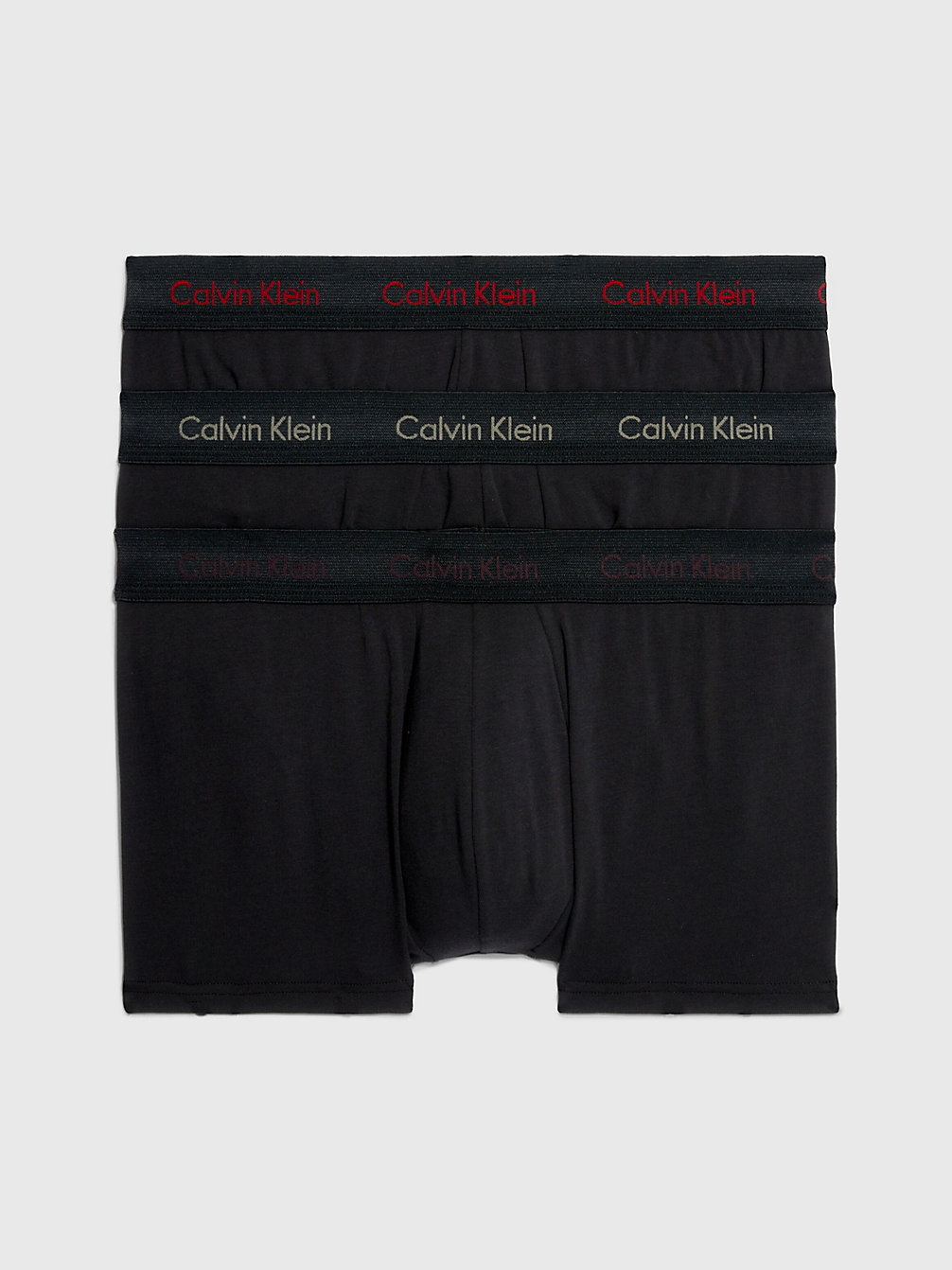 B-PWR PLM, FUSC BRY, ELEMENT HTR LG 3 Pack Low Rise Trunks - Cotton Stretch undefined men Calvin Klein