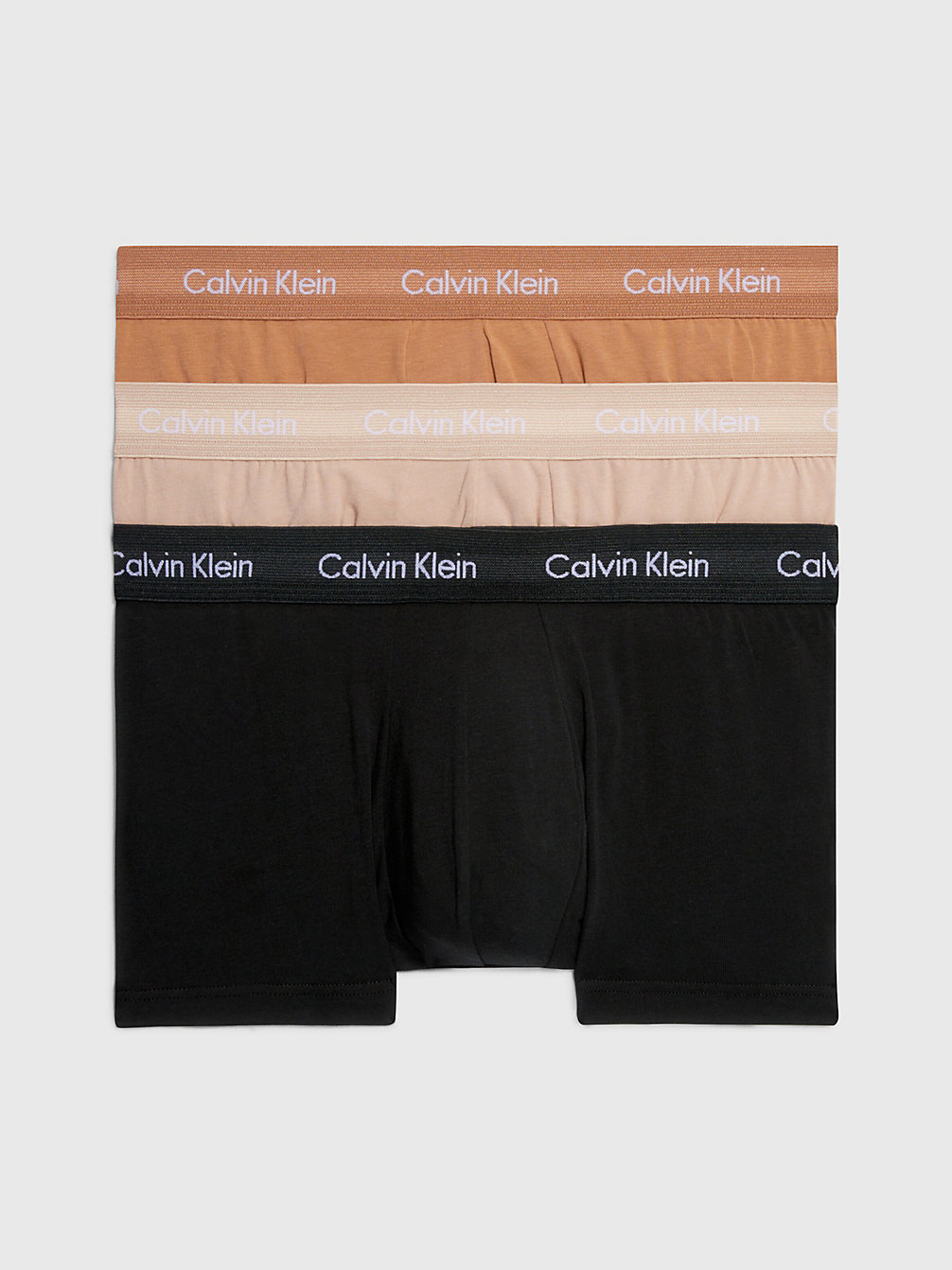 BLACK, CEDAR, SANDALWOOD 3er-Pack Hüft-Shorts - Cotton Stretch undefined Herren Calvin Klein