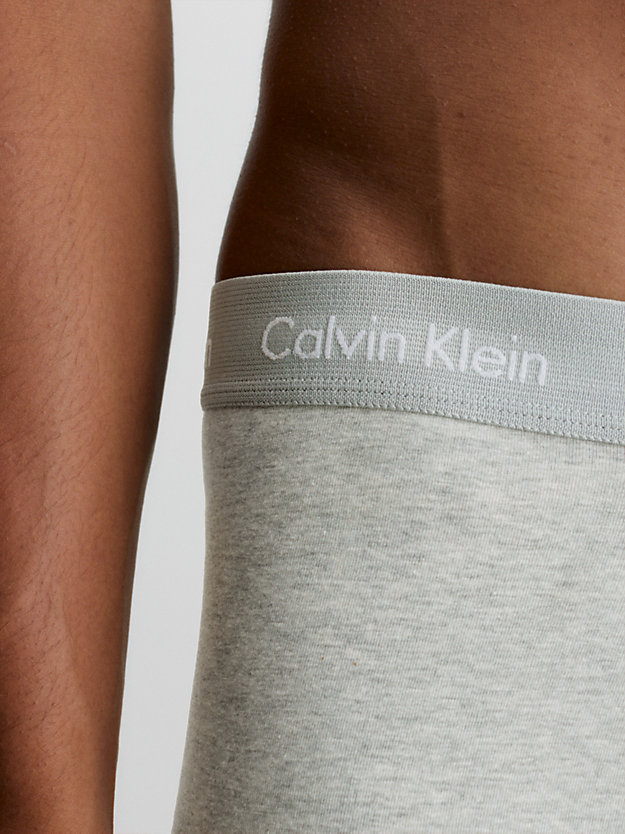 wild aster 3 pack low rise trunks - cotton stretch for men calvin klein