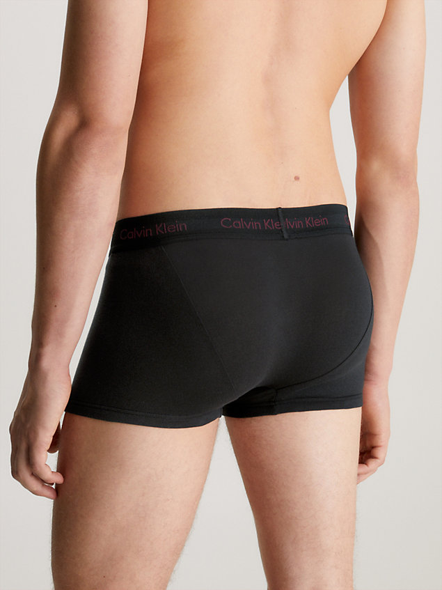  porpoise logos 3er-pack hüft-shorts - cotton stretch für herren - calvin klein