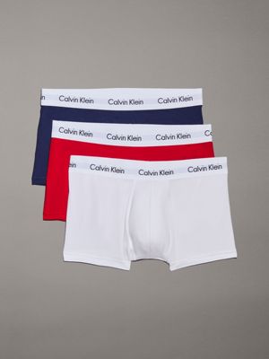 Boxer shorts Calvin Klein Microfiber Stretch-Low Rise Boxer 3-Pack Black/  Tigers Eye/ Blue Shadow