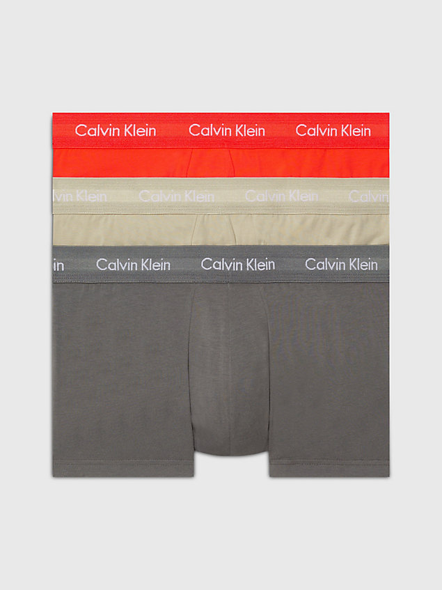multi 3er-pack hüft-shorts - cotton stretch für herren - calvin klein