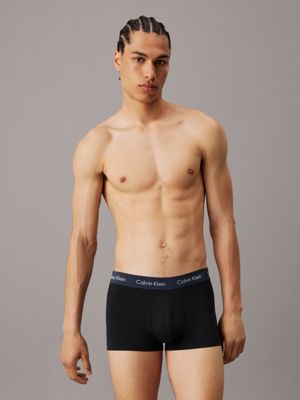 b- ink 3 pack low rise trunks - cotton stretch for men calvin klein