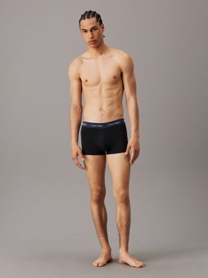 lot de 3 boxers taille basse - cotton stretch b- ink pour hommes calvin klein