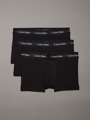 3 Pack Low Rise Trunks - Steel Micro Calvin Klein®