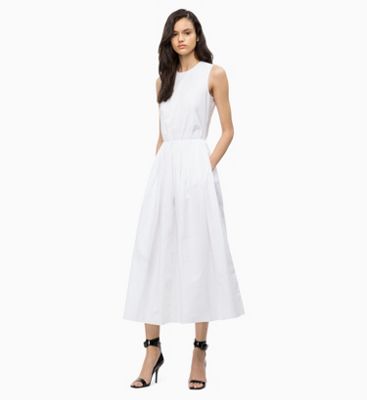 Cotton Poplin Maxi Dress Calvin Klein® | 0000W50001900