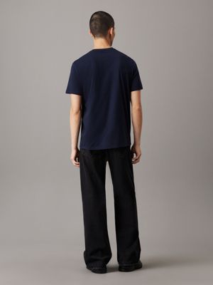 dark sapphire monogram t-shirt for men calvin klein jeans