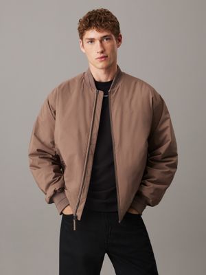 blue bomber jacket for men calvin klein