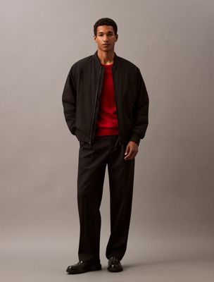 black bomber jacket for men calvin klein