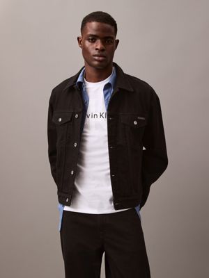 Calvin klein jean jacket black online