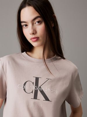 goat monogram t-shirt for women calvin klein jeans