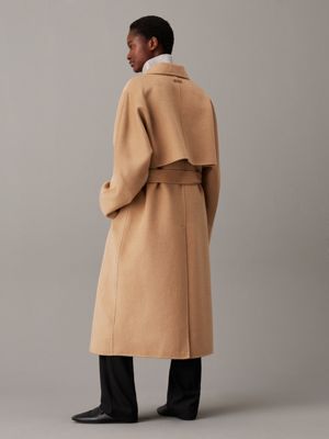 Double Face Wool Wrap Coat Calvin Klein 00040WL571PAI