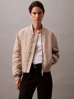 goat padded nylon bomber jacket for women calvin klein jeans