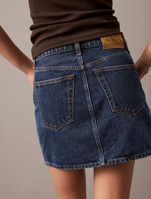 pacifico high rise denim mini skirt for women calvin klein jeans