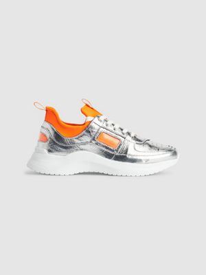 calvin klein orange trainers