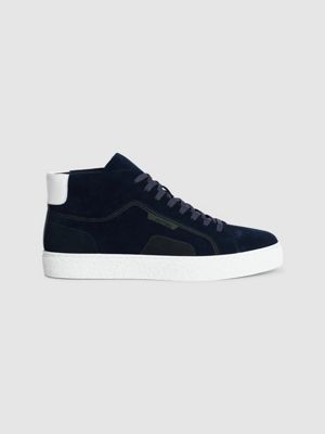 suede high top trainers