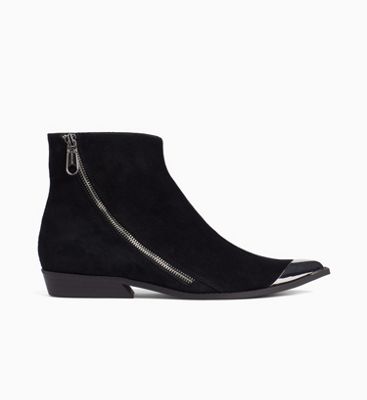 calvin klein jeans leather ankle boots