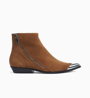 calvin klein suede ankle boots