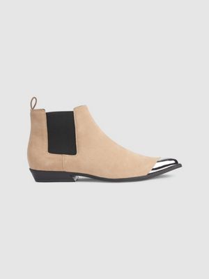 calvin klein suede chelsea boots