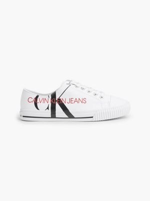 calvin klein canvas trainers