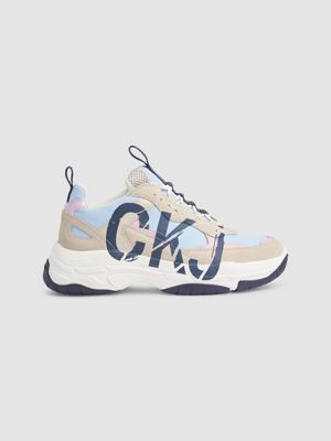 leather chunky trainers calvin klein