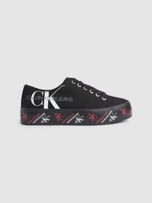 calvin klein canvas trainers