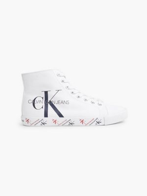 calvin klein high top trainers womens