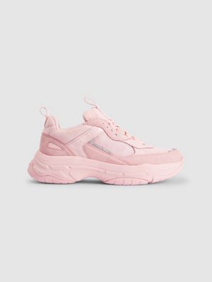 chunky pink trainers