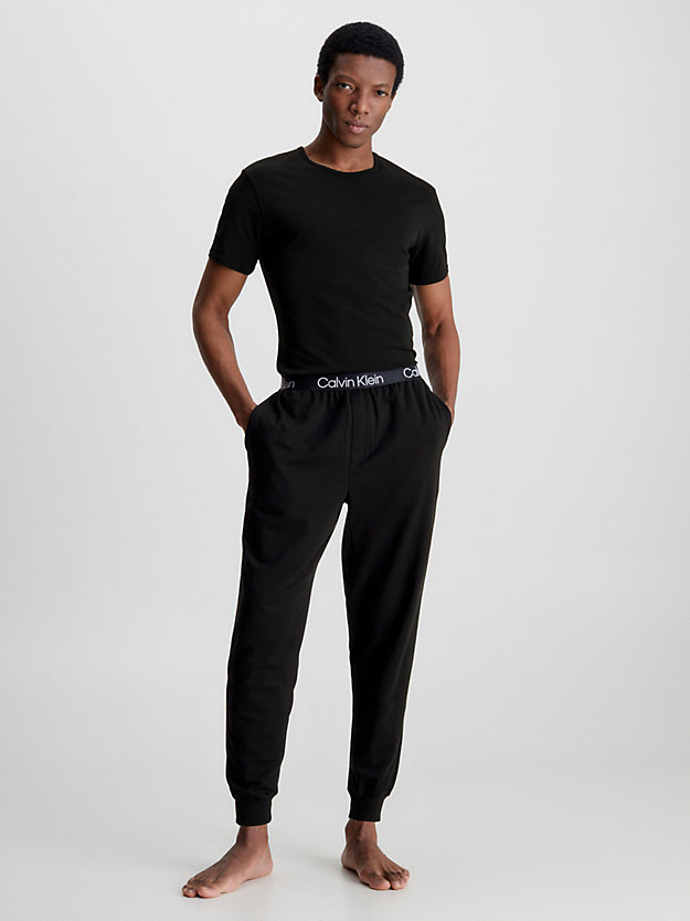 black zestaw 2 t-shirtów po domu - modern cotton dla mężczyźni - calvin klein
