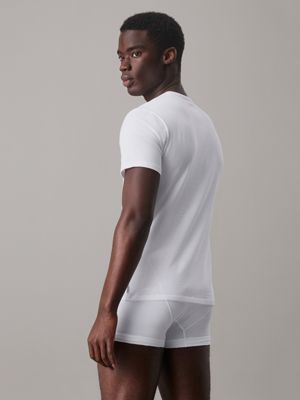 lot de 2 t-shirts d'intérieur - modern cotton white pour hommes calvin klein