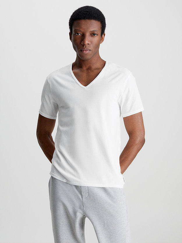 WHITE 2er-Pack -Lounge-T-Shirts - Modern Cotton für Herren CALVIN KLEIN