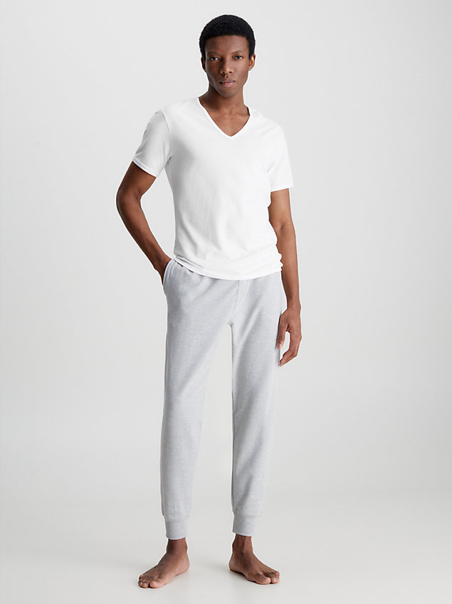 white 2-pack lounge-t-shirts - modern cotton voor heren - calvin klein