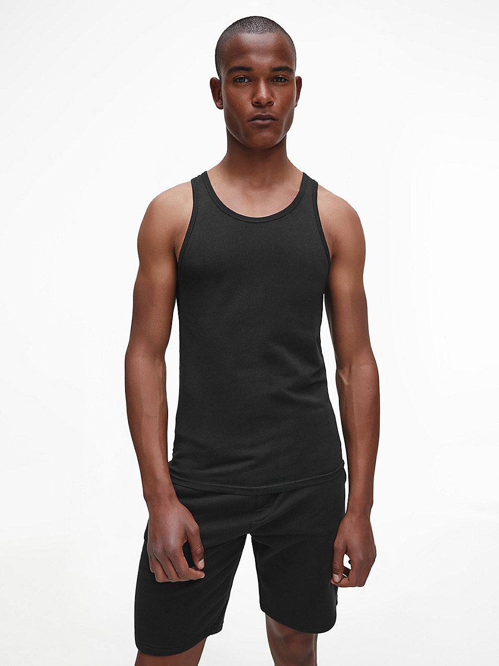 BLACK 2 Pack Lounge Tank Tops - Modern Cotton undefined men Calvin Klein