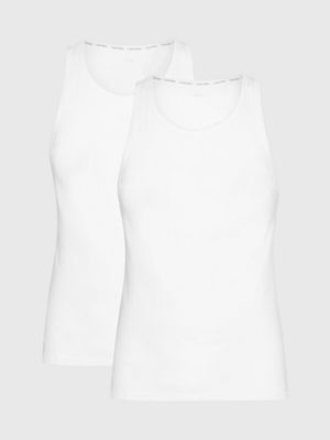 Calvin Klein Cotton Tank Top 2-Pack White at