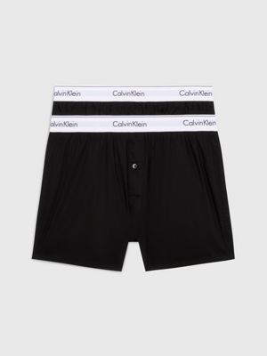 2 Pack Slim Fit Boxers - Modern Cotton Calvin KleinÂ® | 000NB1396A001