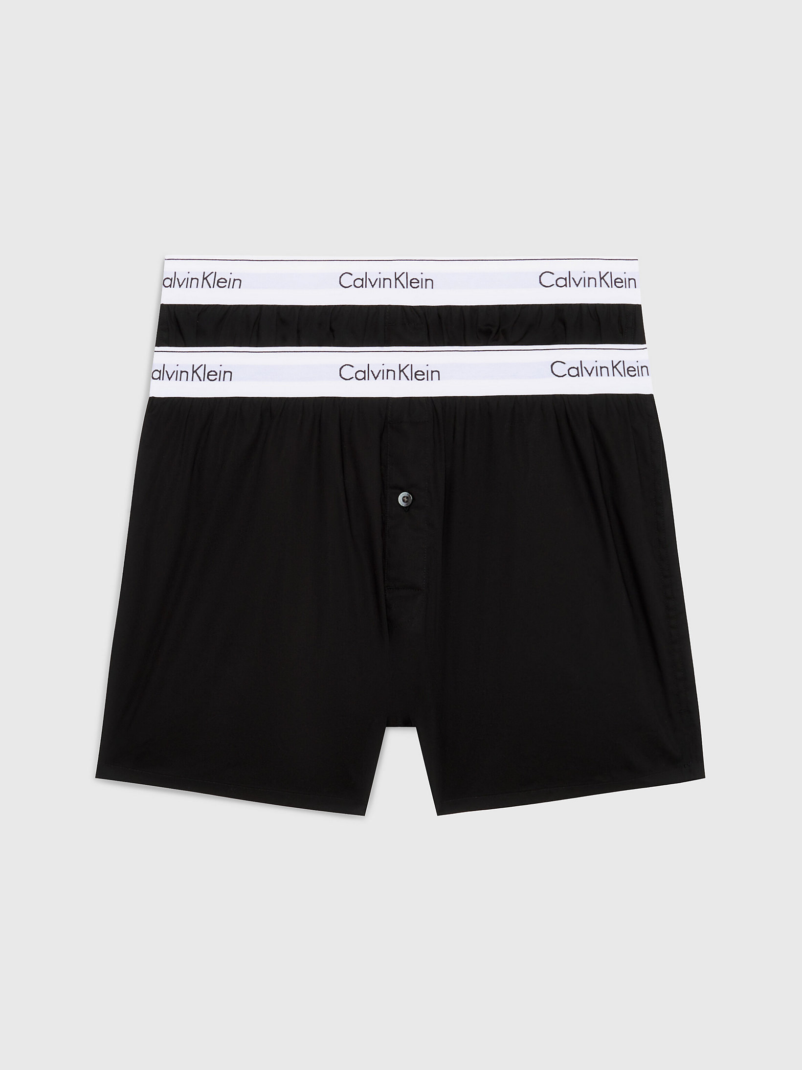 Black/black 2 Pack Slim Fit Boxers - Modern Cotton undefined men Calvin Klein