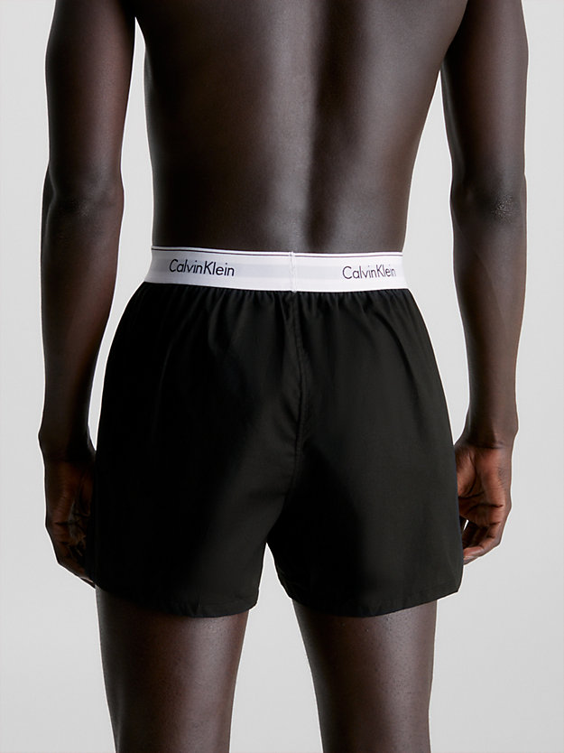 BLACK/GREY HEATHER 2 Pack Slim Fit Boxers - Modern Cotton for men CALVIN KLEIN