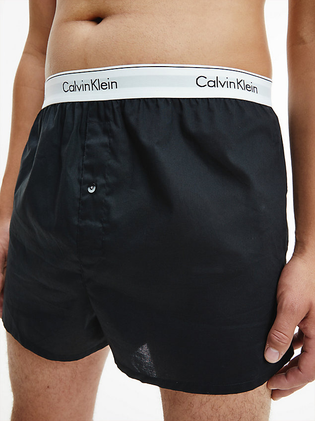 boxer slim in confezione da 2 - modern cotton multi da uomo calvin klein