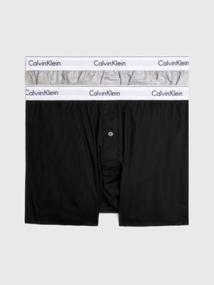 Calvin Klein Underwear MODERN 2 PACK - Briefs - black/grey heather