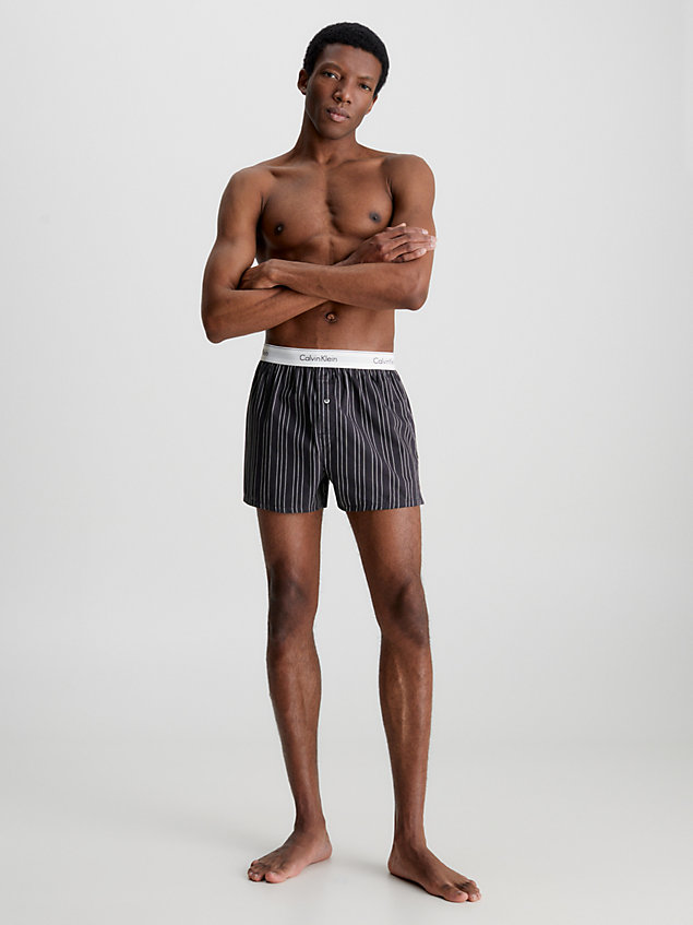 multi 2 pack slim fit boxers - modern cotton for men calvin klein