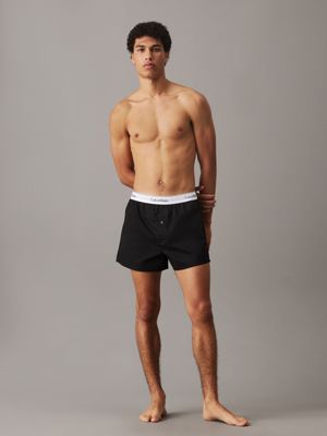 blk 2 pack slim fit boxers - modern cotton for men calvin klein