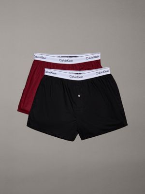 2 Pack Slim Fit Boxers Modern Cotton Calvin Klein 000NB1396ATN7