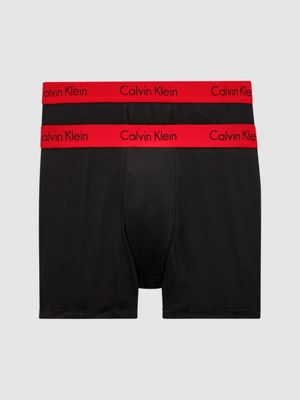 red and black calvin klein boxers