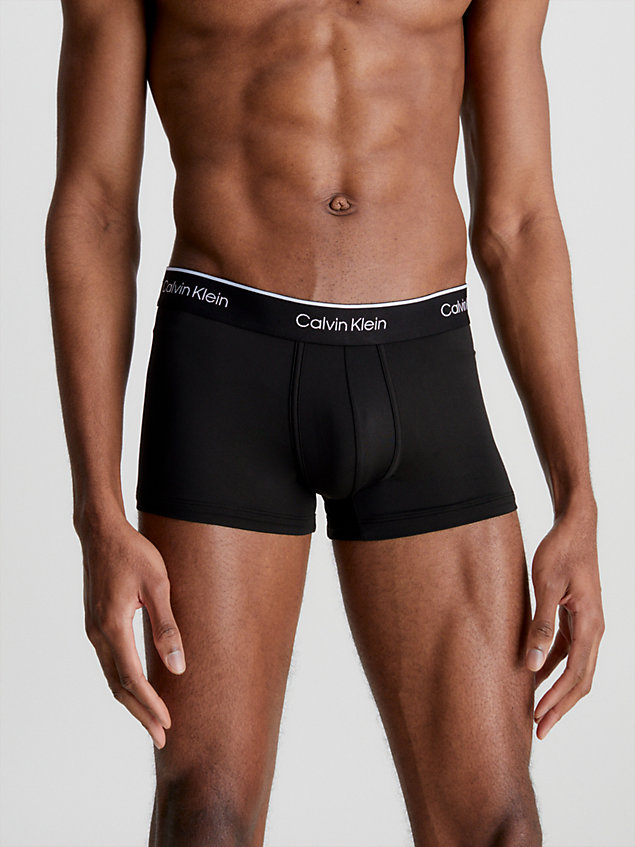 black 2er-pack hüft-shorts - ck pro air für herren - calvin klein