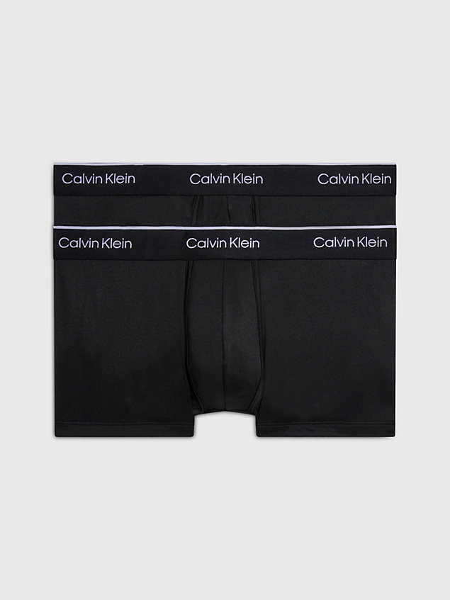 black 2 pack low rise trunks - ck pro air for men calvin klein