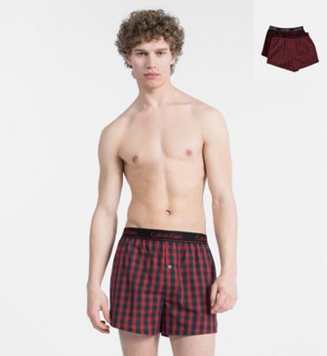 2 Pack Slim Fit Boxers Calvin Klein® 000NB1691AJHW