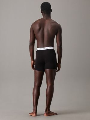 Pack of 3 pairs of black stretch cotton briefs for men