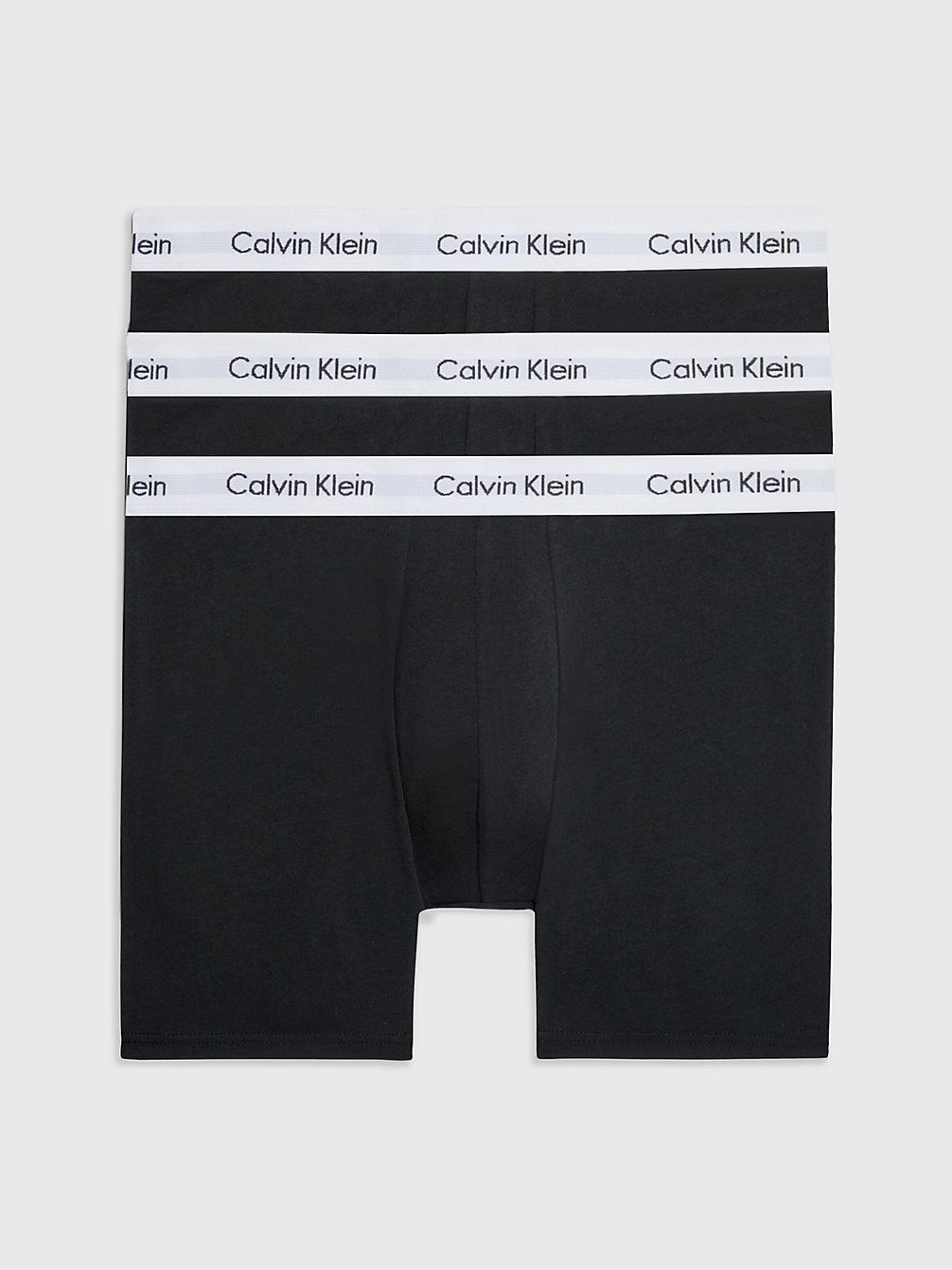 Boxer Aderenti Lunghi In Confezione Da 3 - Cotton Stretch > BLACK > undefined uomo > Calvin Klein