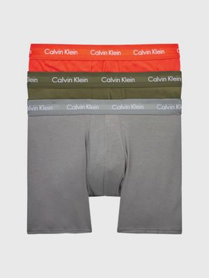 Cotton Stretch Boxer aderenti lunghi confezione da 3 Calvin Klein Uomo Abbigliamento Intimo Boxer shorts Boxer shorts aderenti 