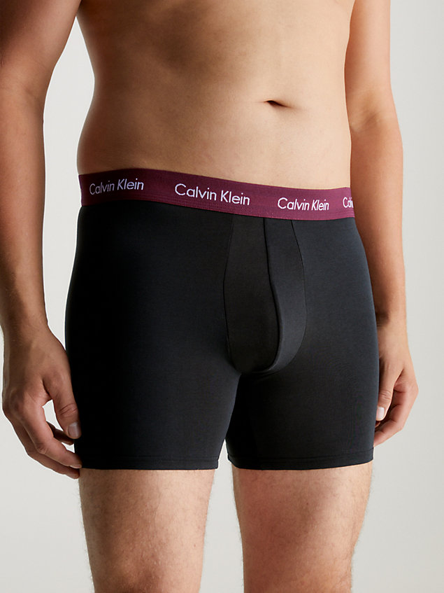 porpoise wbs 3-pack boxers lang - cotton stretch voor heren - calvin klein